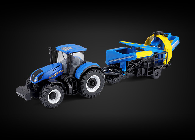 Tracteur New Holland + Remorque à friction